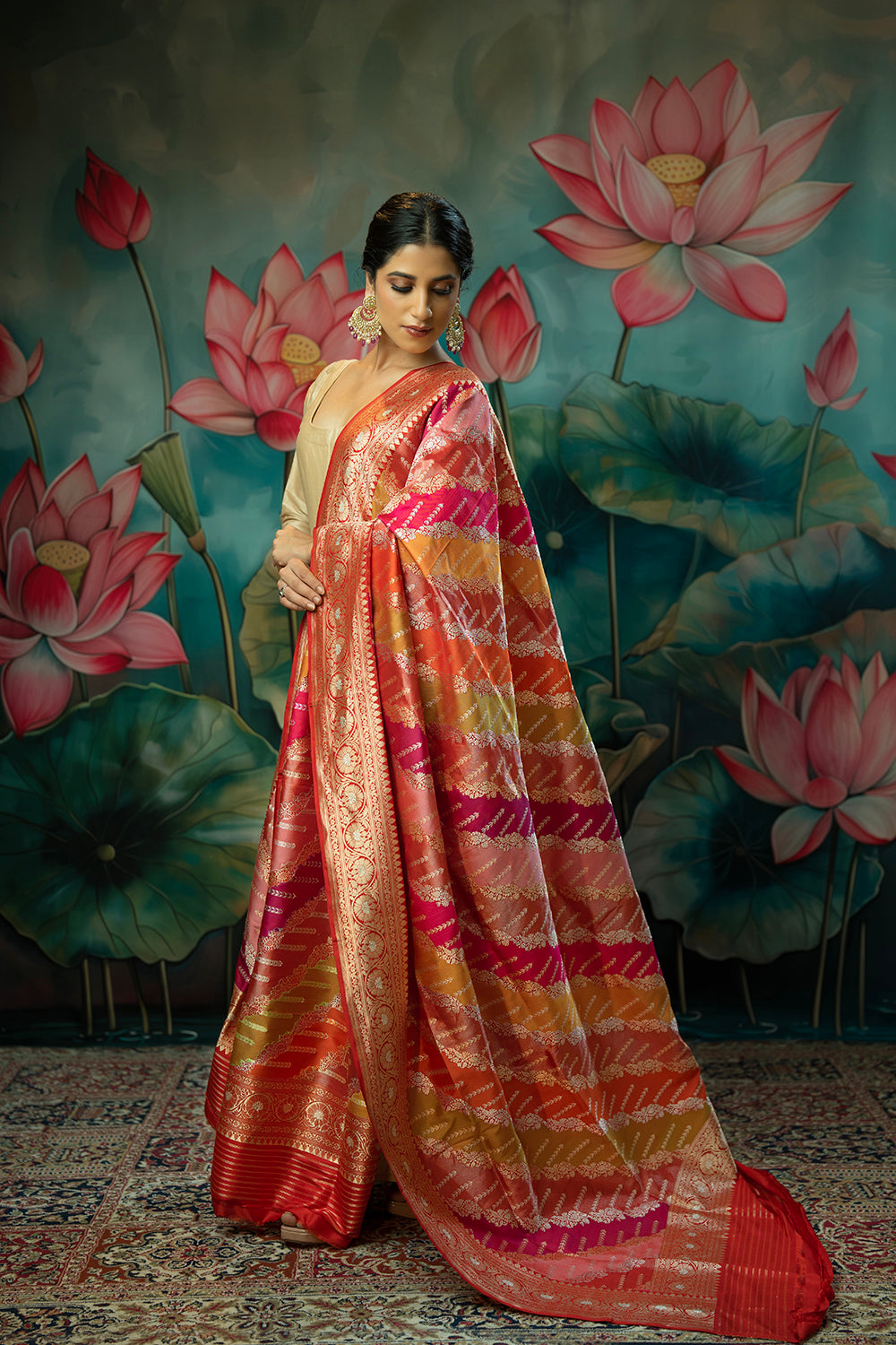 Retro Romance Silk Dupatta