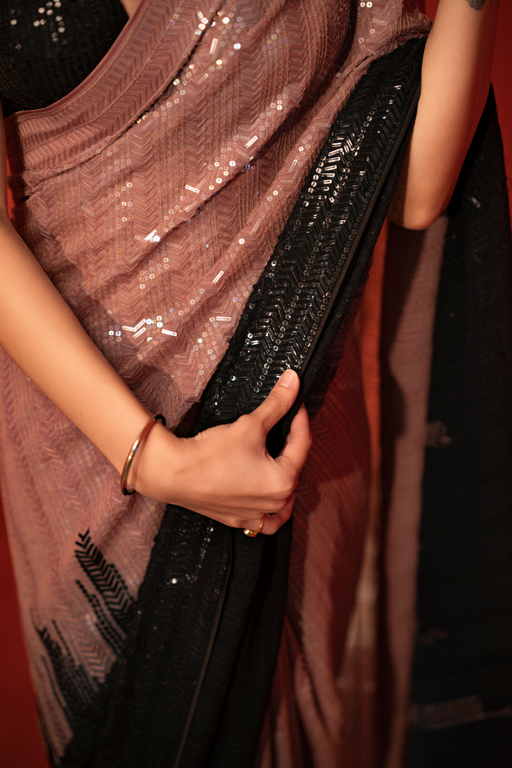 The 'gabriel' hand embroidered saree