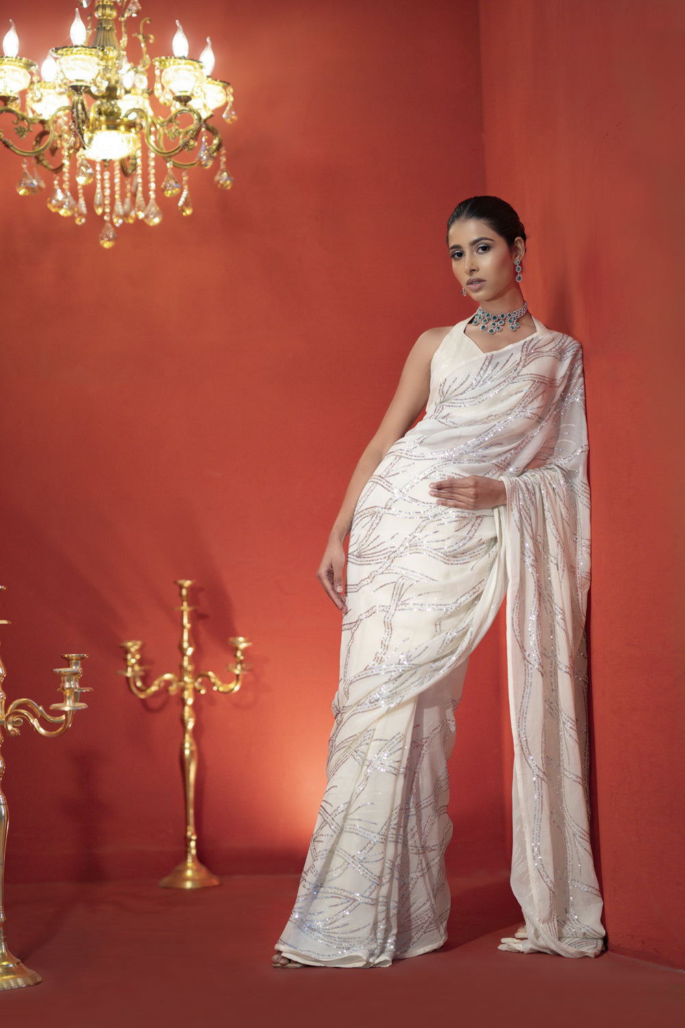 The 'astral' embroidered saree