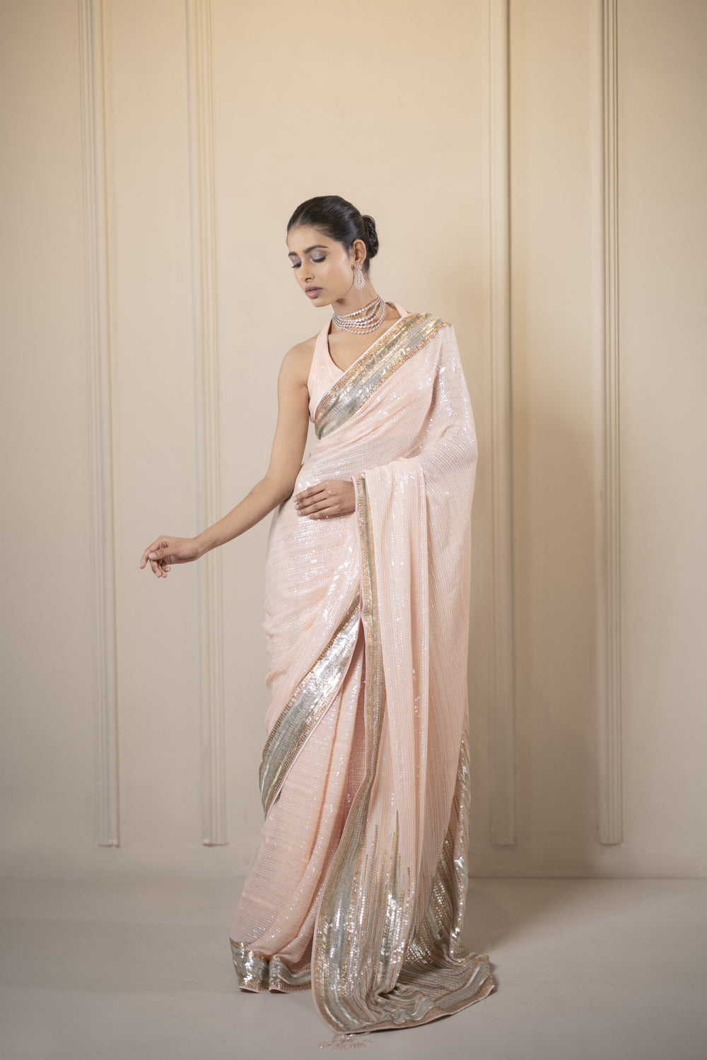 The 'averie' hand embroidered saree