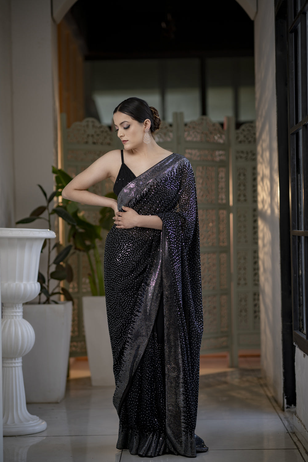 The 'Mildred' embroidered saree