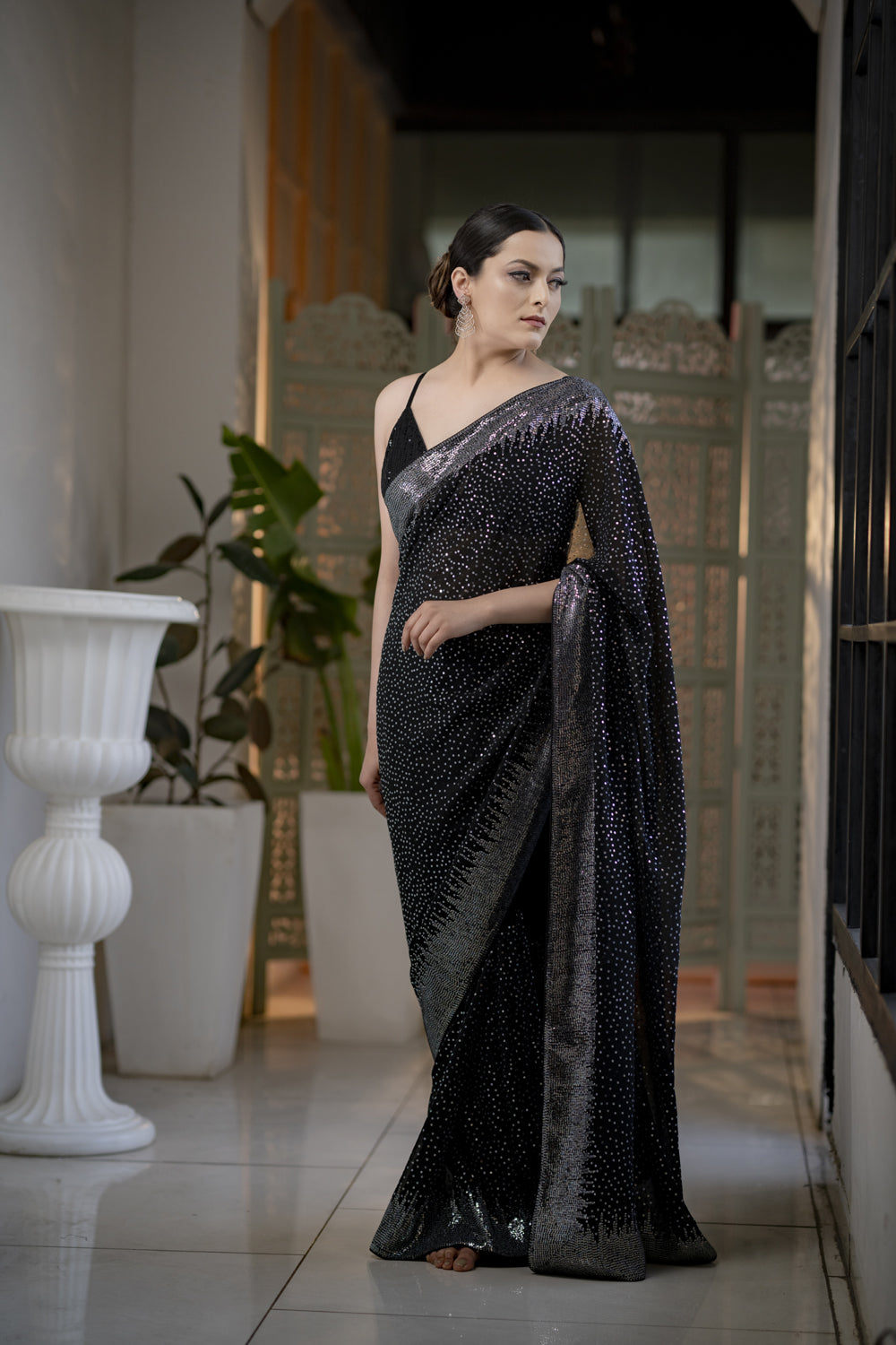 The 'Mildred' embroidered saree