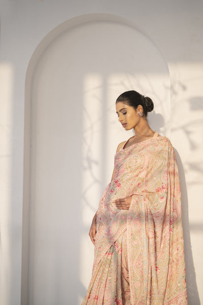 The 'naadia' hand embroidered saree