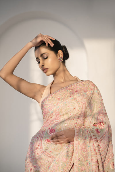 The 'naadia' hand embroidered saree