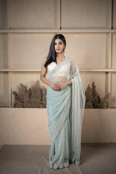 The 'Lapis' embroidered saree