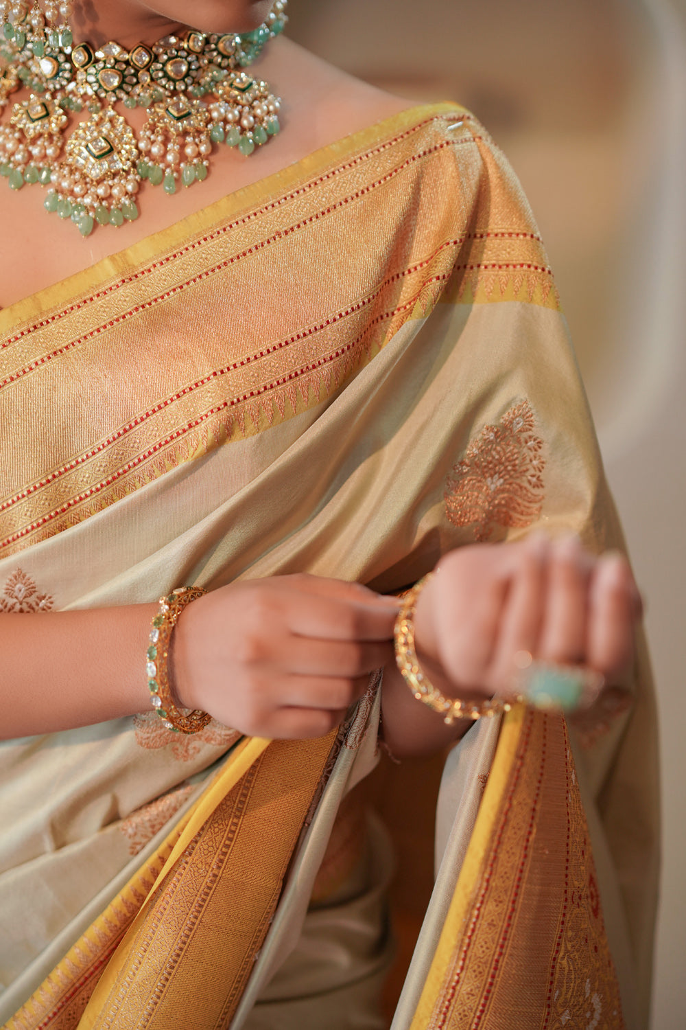 handwoven 'maya' silk saree