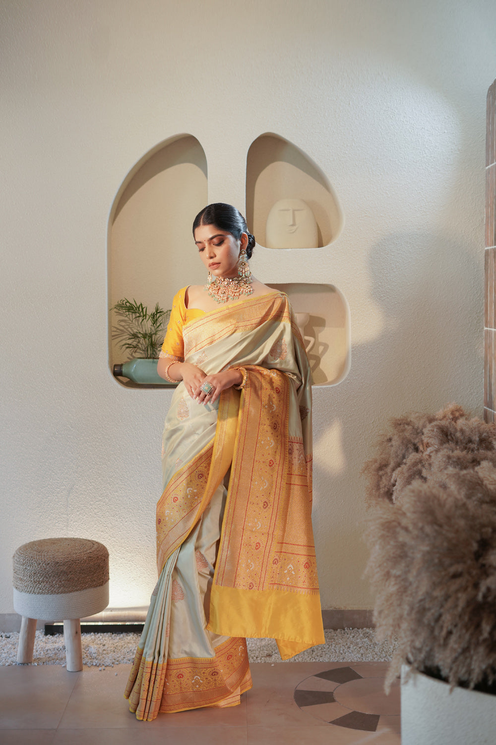 handwoven 'maya' silk saree