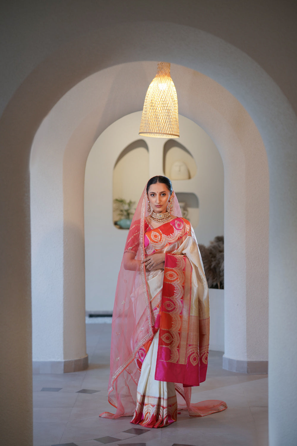 Handwoven 'bahaar' silk saree