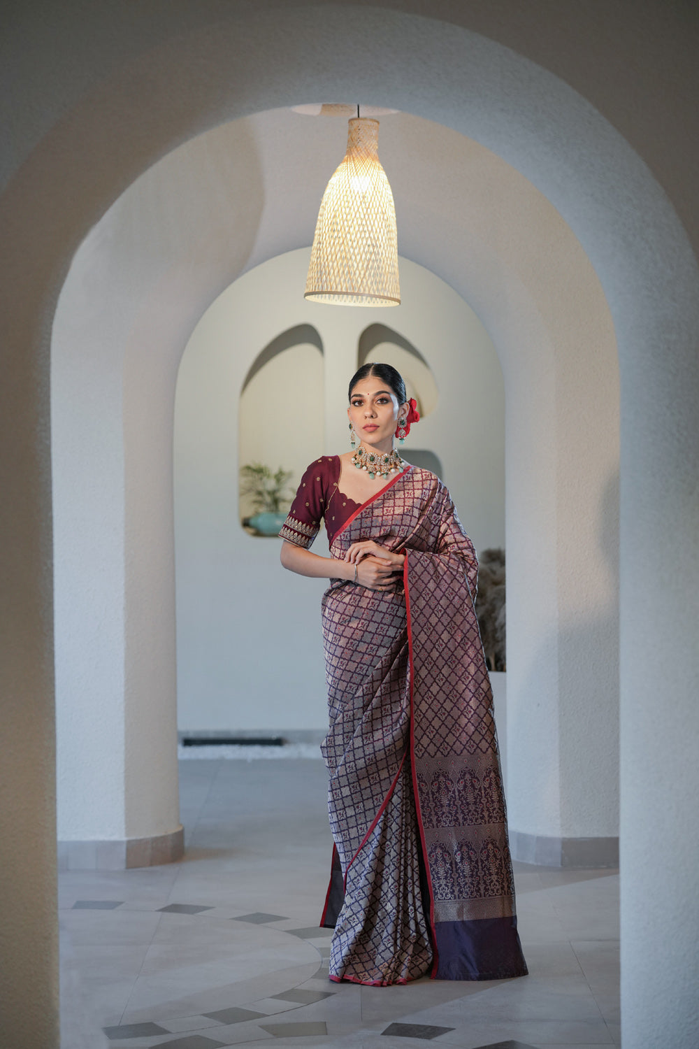 Handwoven 'maya' silk saree