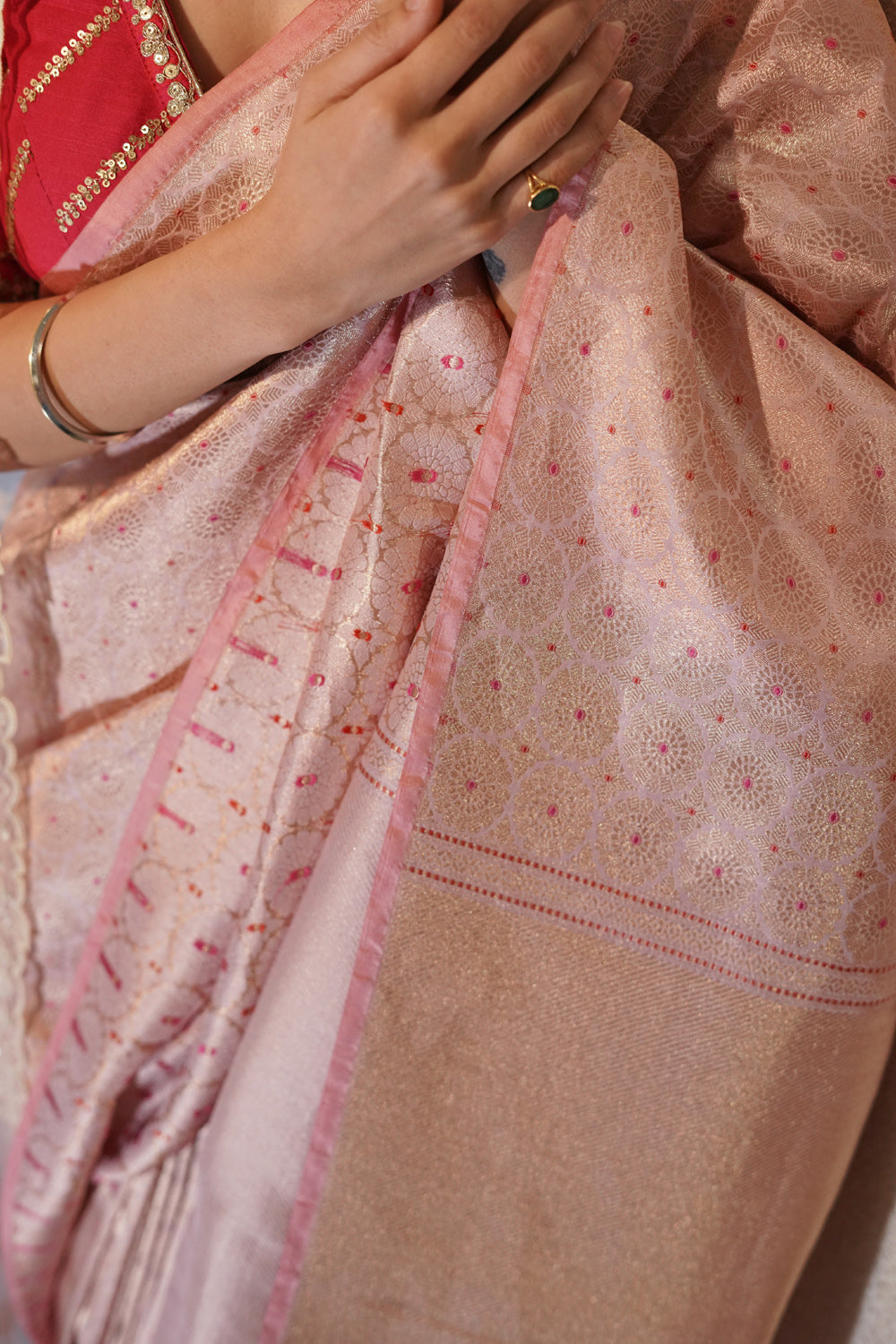 Handwoven 'noor' silk saree