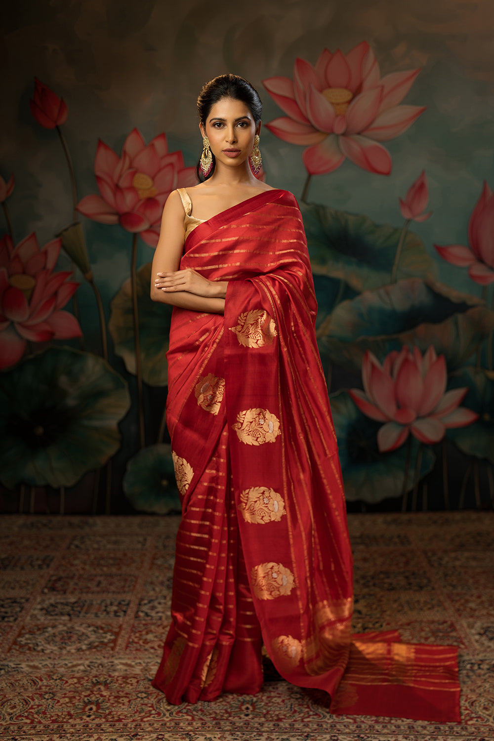 Red Handwoven Pure Silk Saree