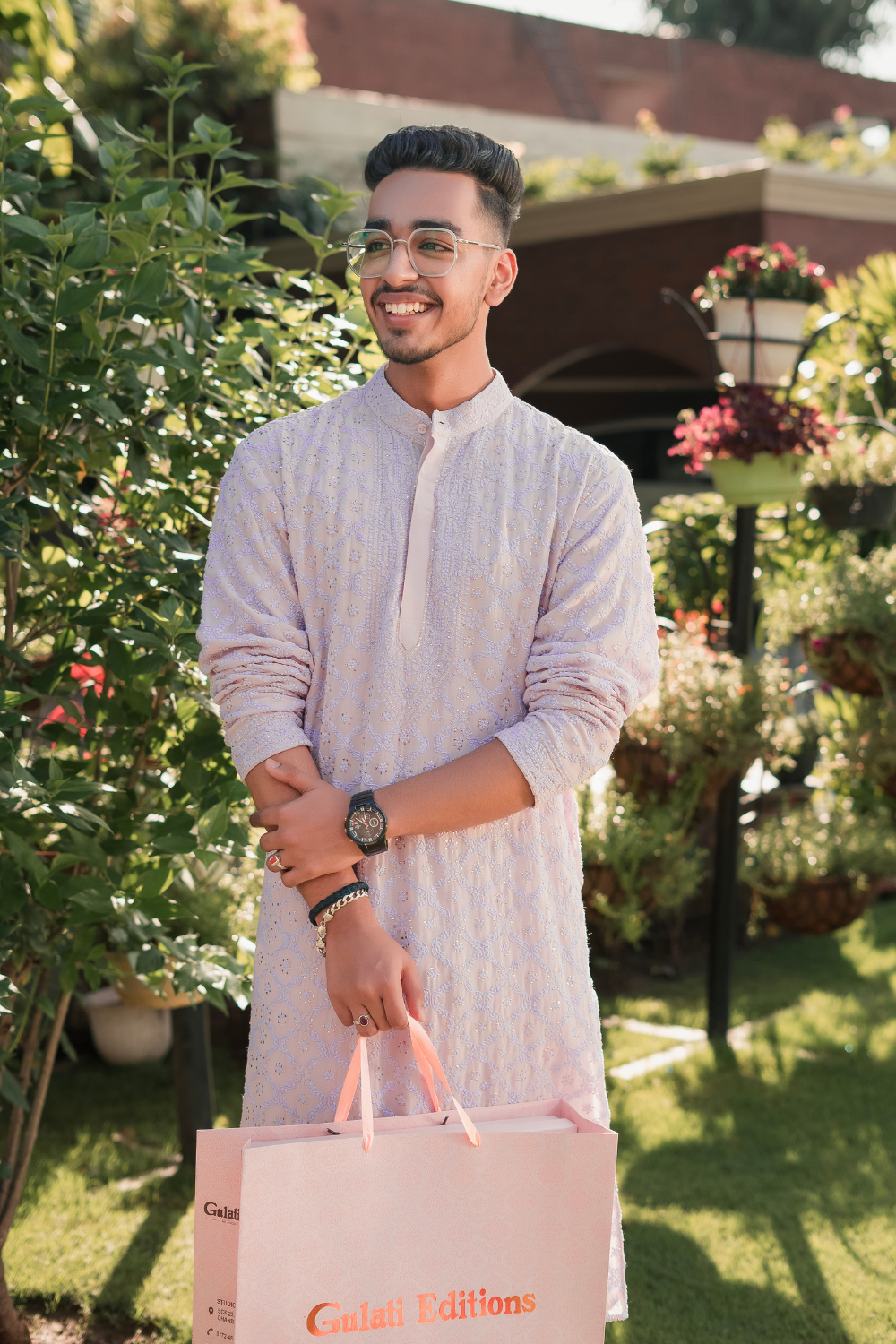 Pre-order: Hand embroidered 'somma' mens kurta set