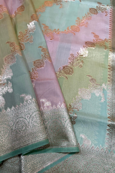 Woven multicolour saree