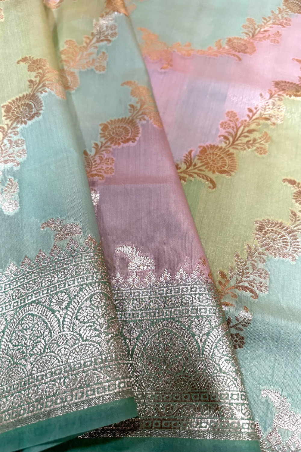 Woven multicolour saree