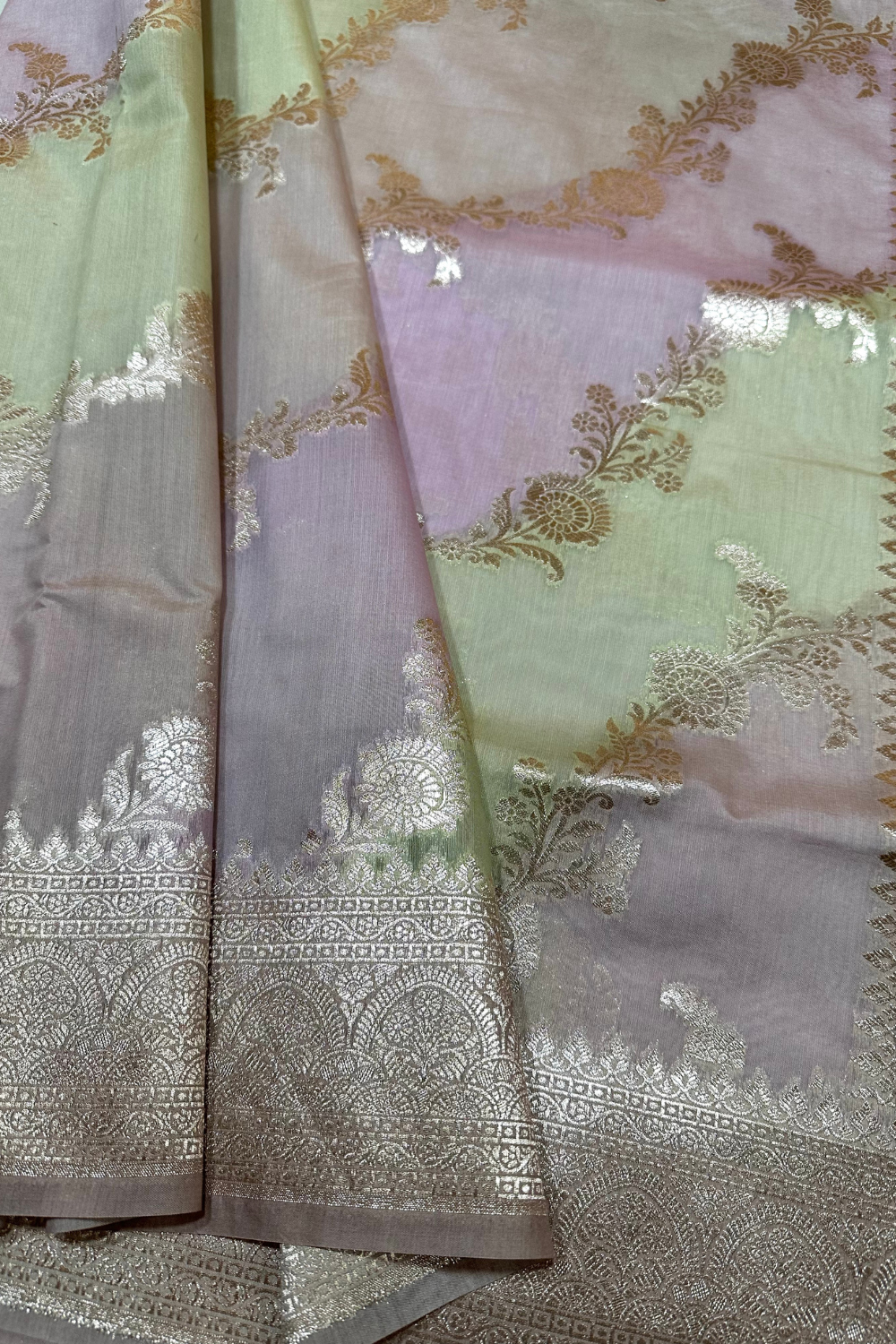 Woven multicolour saree