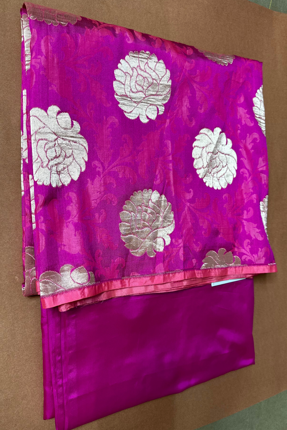 Handwoven pink 2 pc thaan set