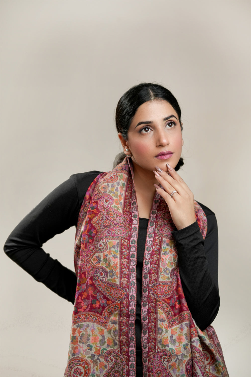 MULTICOLOUR KANNI WOOLLEN STOLE