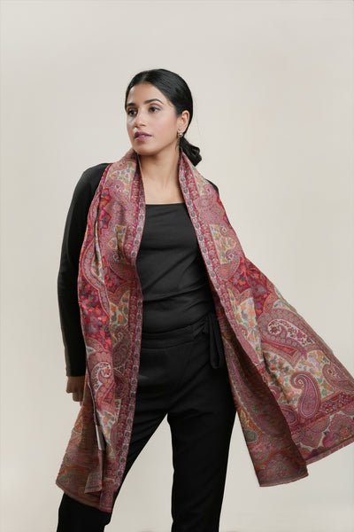 MULTICOLOUR KANNI WOOLLEN STOLE