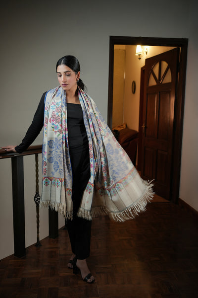 HANDWOVEN KANNI PASHMINA SHAWL