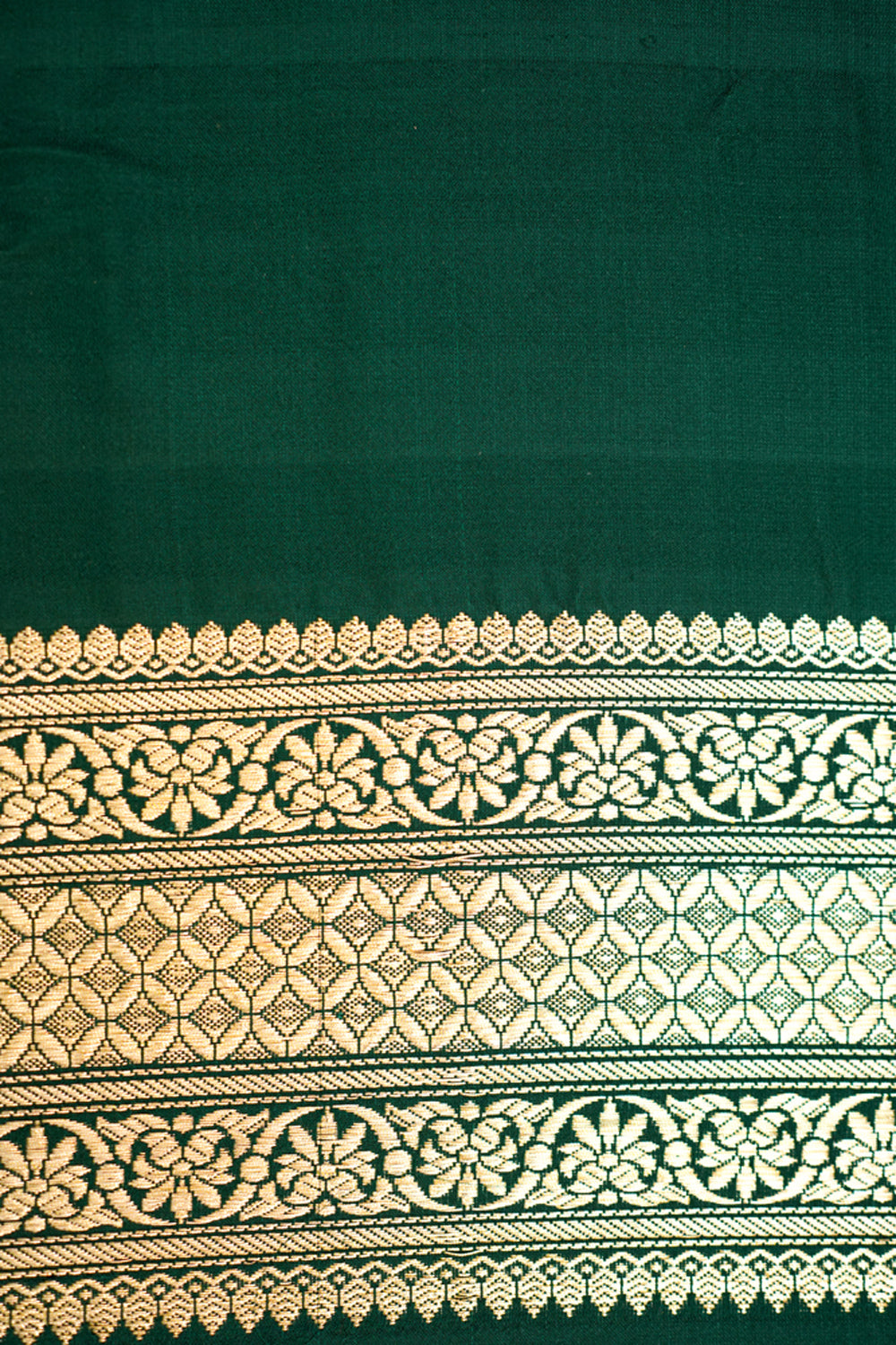 HANDWOVEN GREEN SATIN SILK SAREE