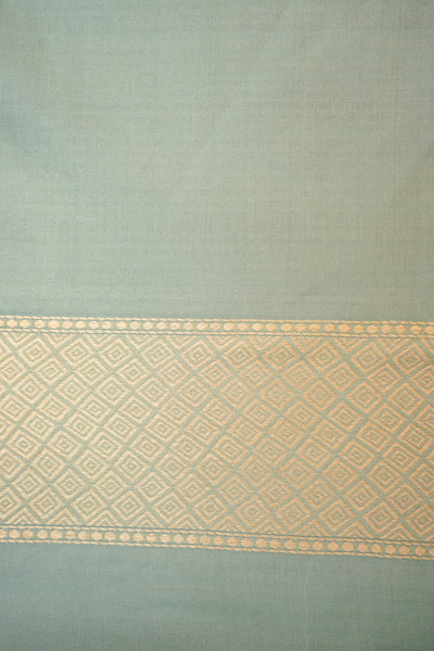 HANDWOVEN TEAL SILK SAREE