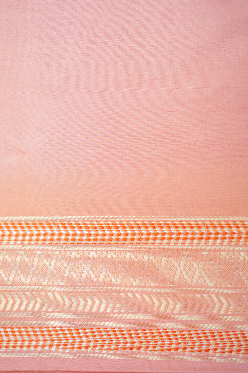 HANDWOVEN PINK CONTEMPORARY SATIN SILK SAREE