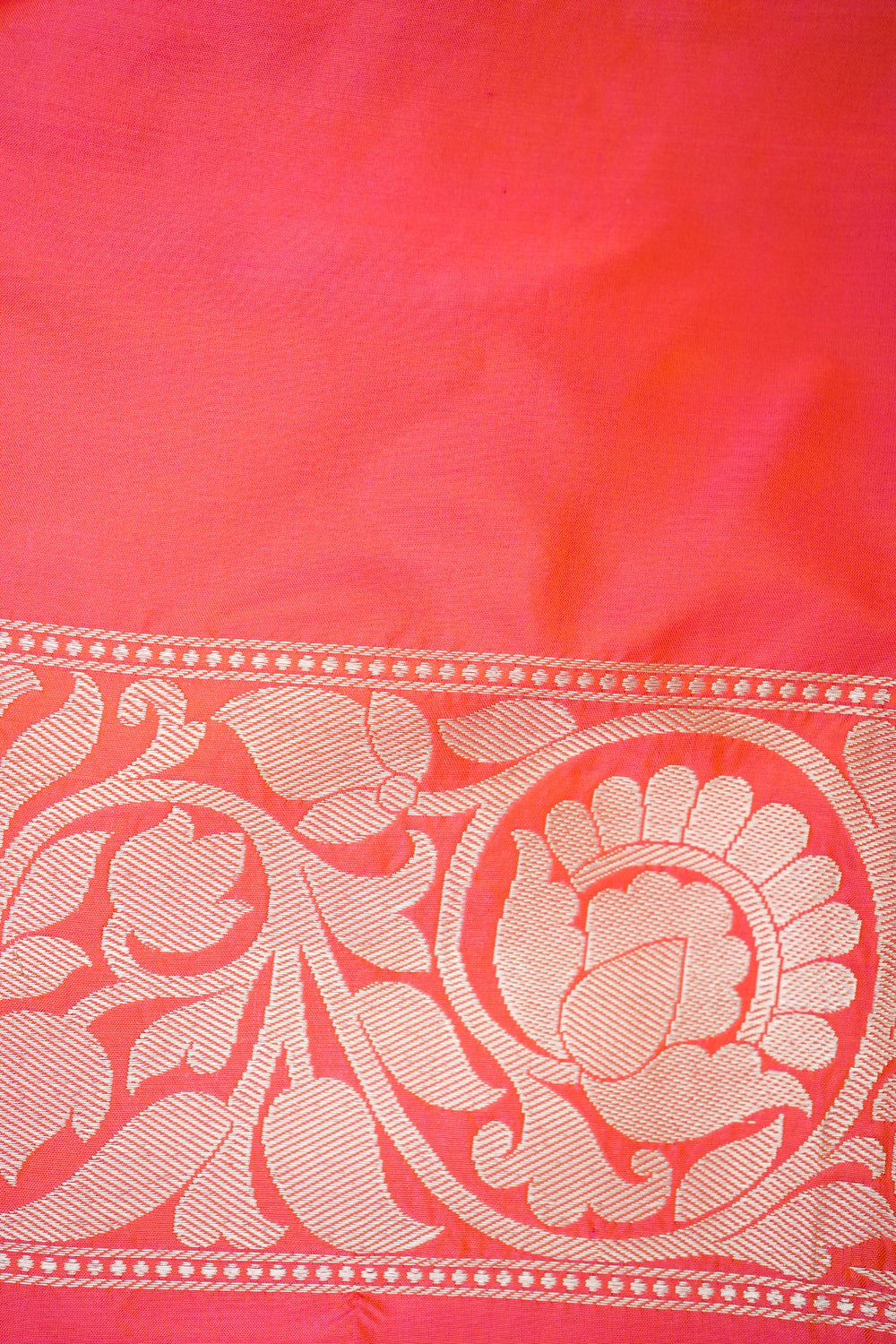 HANDWOVEN CANDY ORANGE SILK SAREE