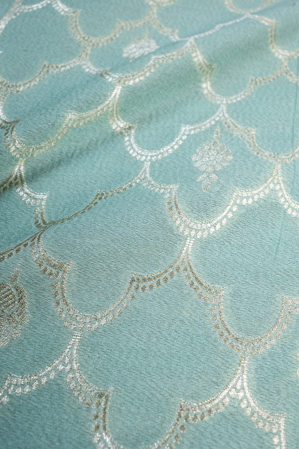 HANDWOVEN BLUE MUGA SILK FABRIC